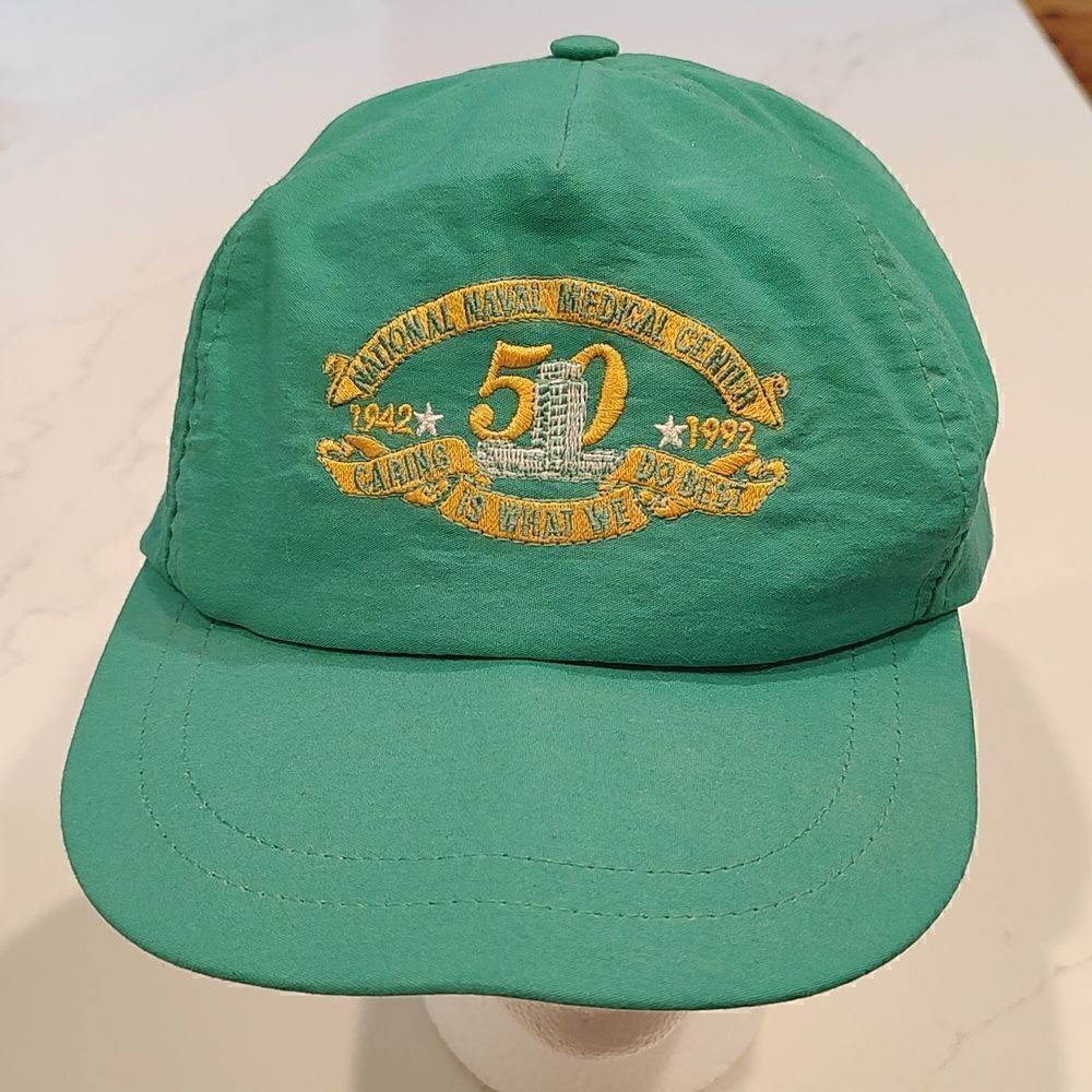 Vintage National Naval Medical Center Bethesda 50th Anniversary Snap Back Cap